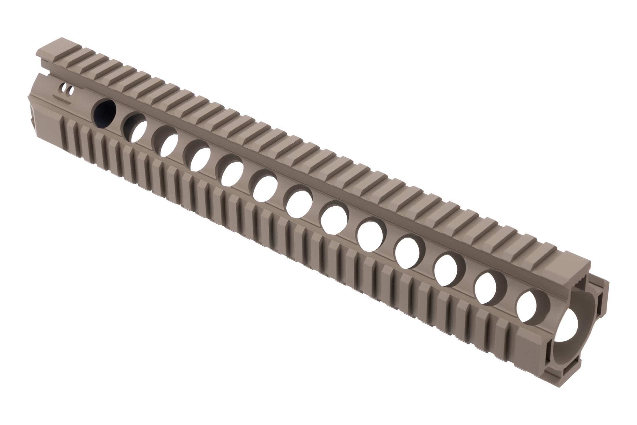 Bravo Company Manufacturing QRF Quad Rail Free Float AR-15 Handguard - FDE - 12"